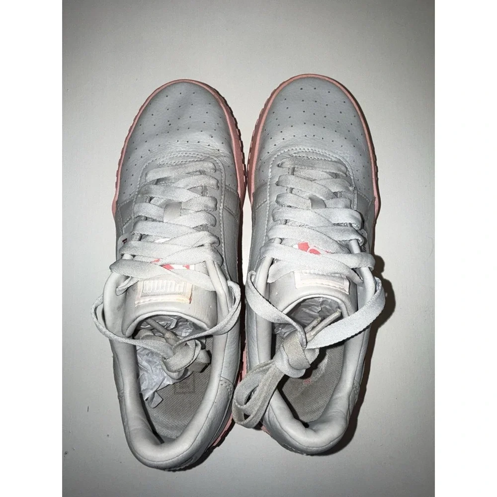 Puma California Chase Tennis Running Shoes Womens Size 7C Gray Leather 370669-04
